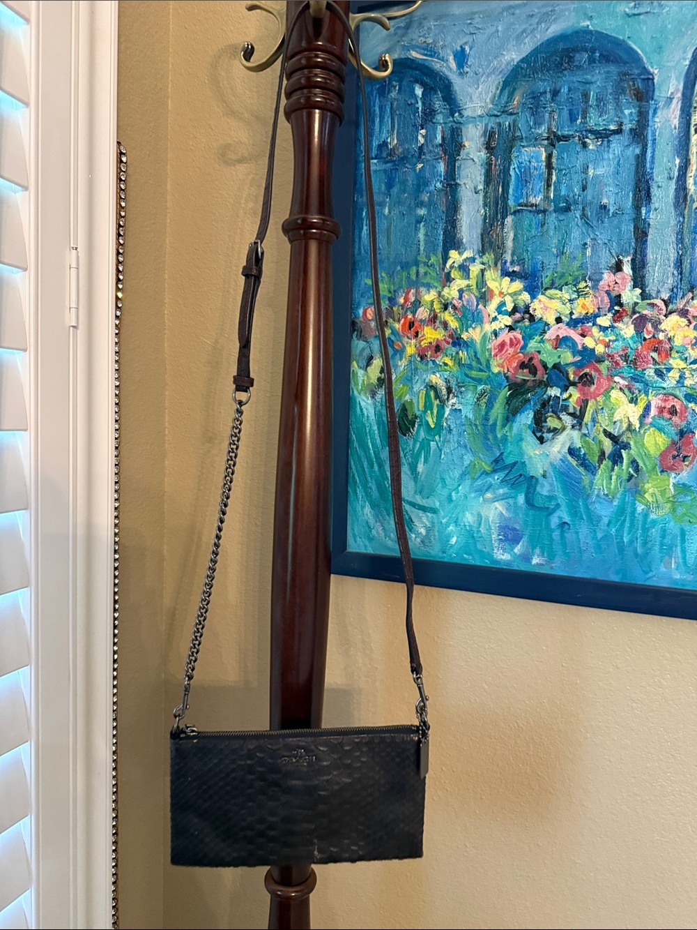 Coach Black Crossbody with Chain Strap